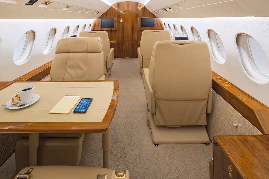 Falcon 900DX Innenansicht 2