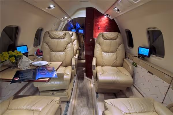 Learjet 55C Innenansicht 2
