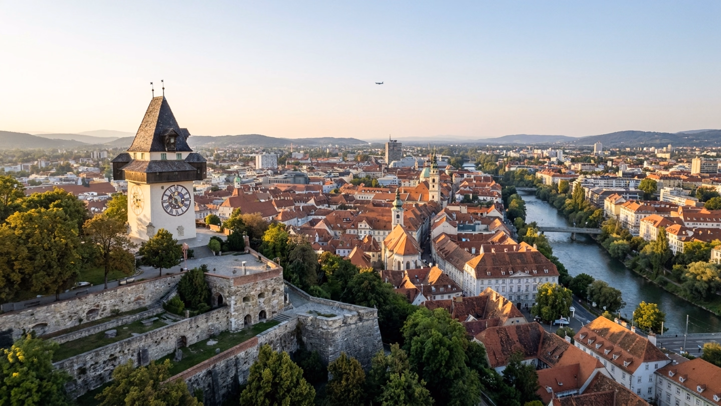 Private jet at Graz