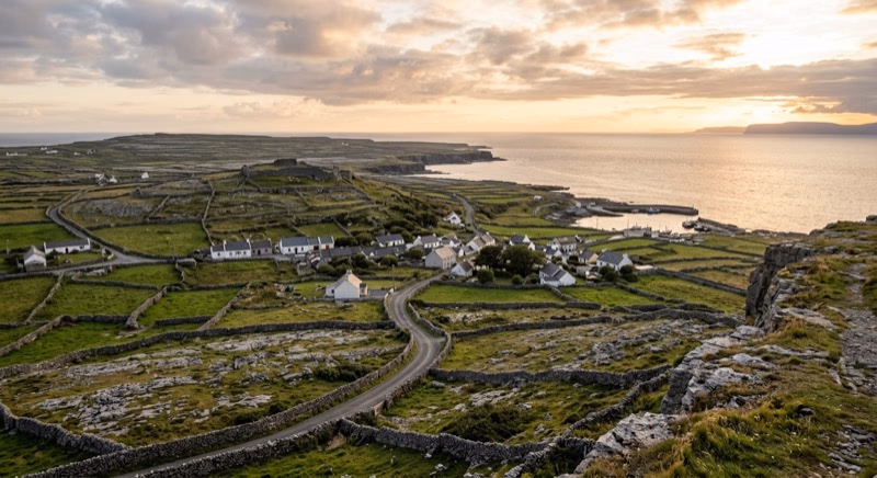Jet privé sur le tarmac à Inishmaan