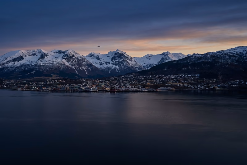 Jet privé sur le tarmac à Molde