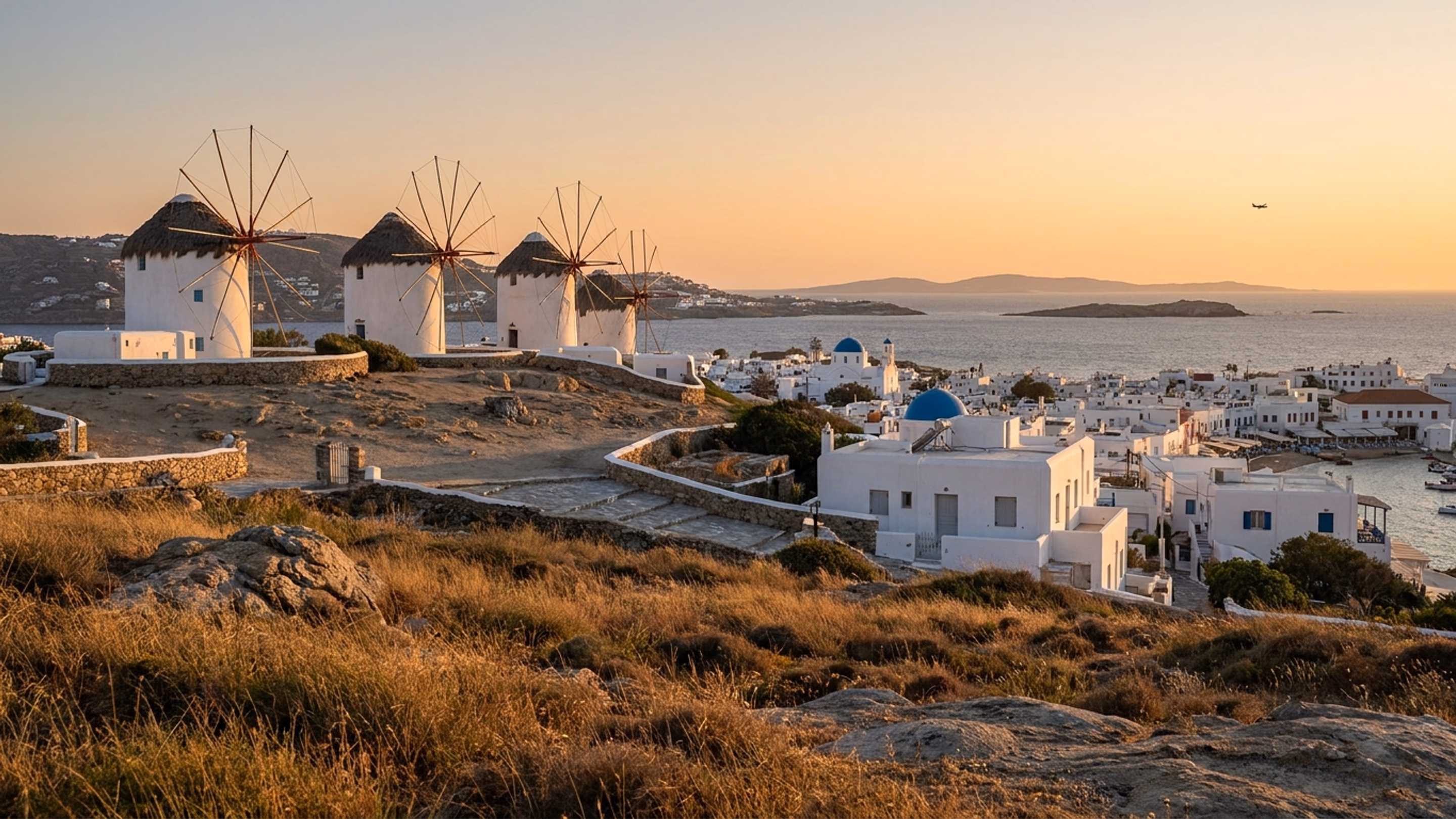 Private jet at Mykonos–Mikonos