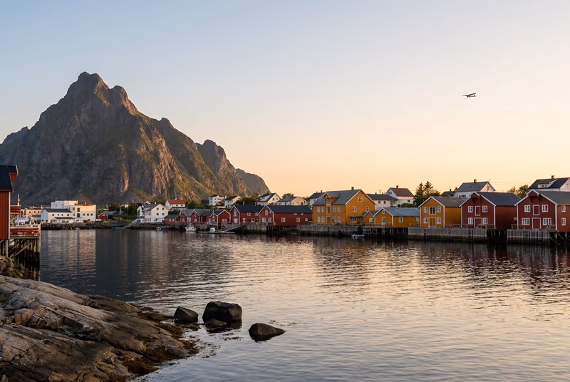 Jet privé sur le tarmac à Svolvær