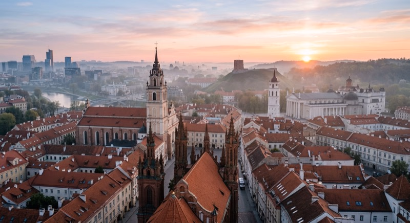 Jet privé vers Vilnius