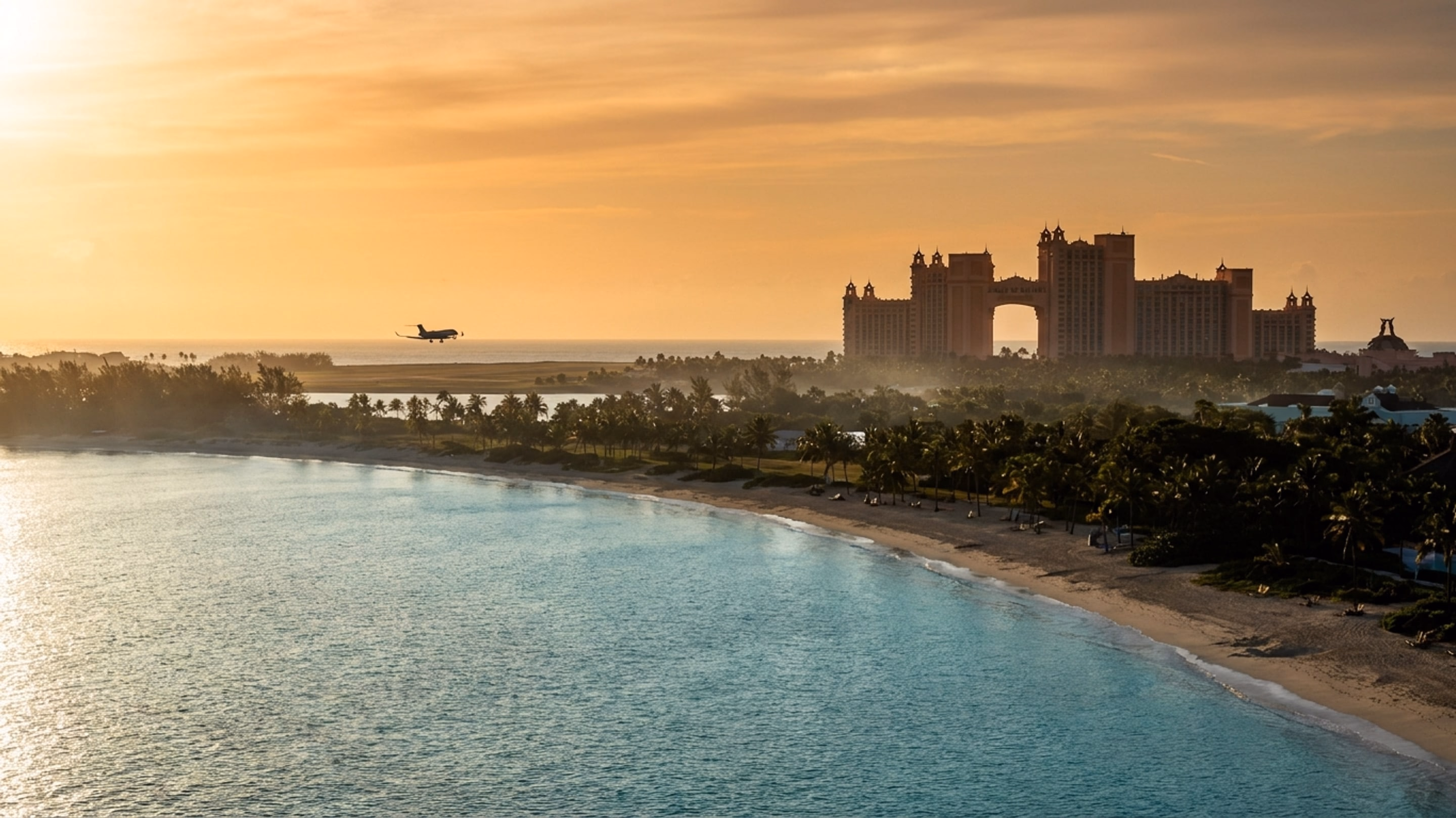 Aerial view of Bahamas - private jet destination