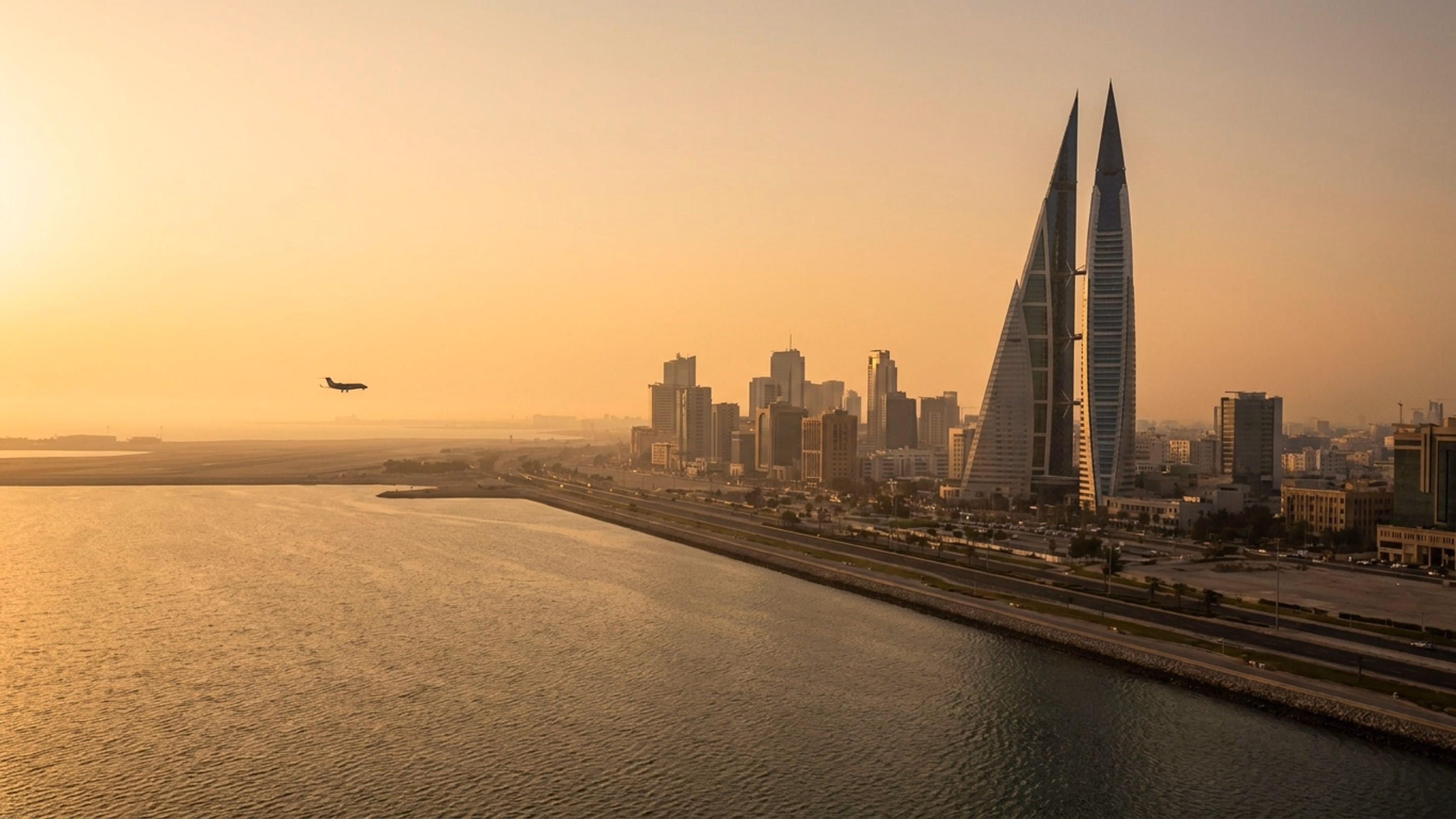 Vue aérienne de Bahreïn - destination de jet privé