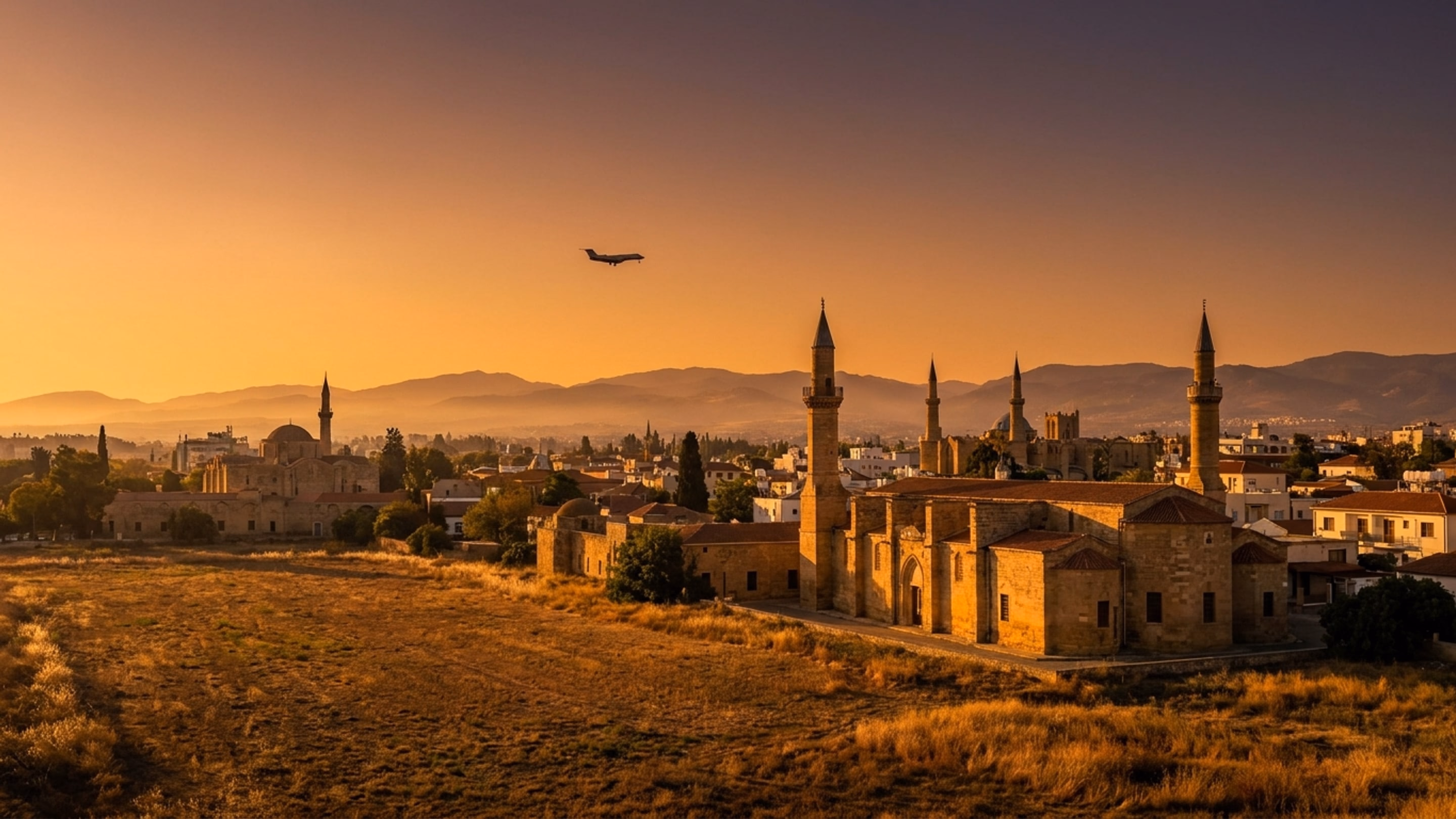 Vue aérienne de Chypre - destination de jet privé