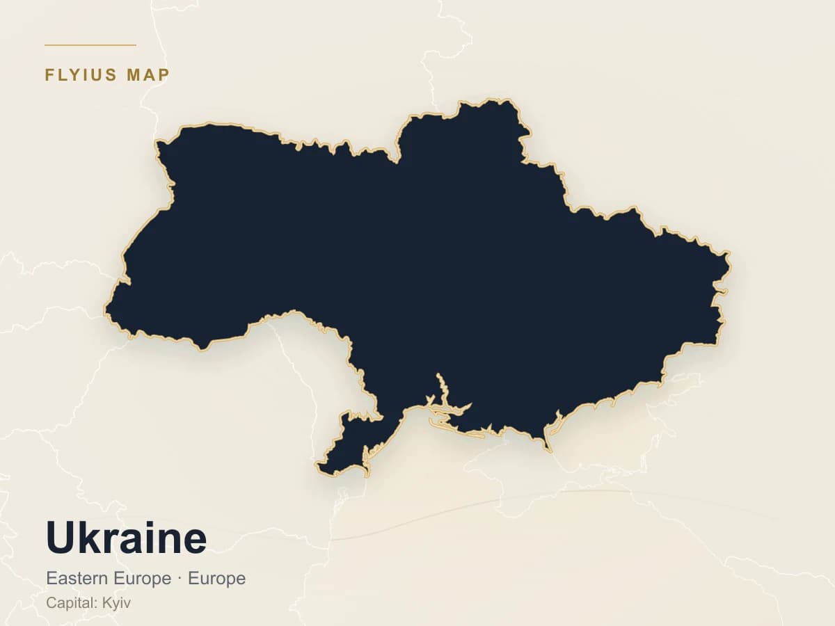 Destination jet privé — Ukraine