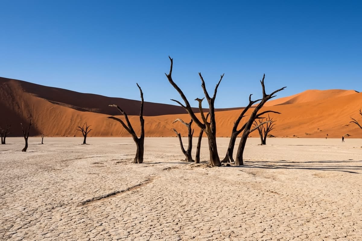 Vue aérienne de Namibie - destination de jet privé