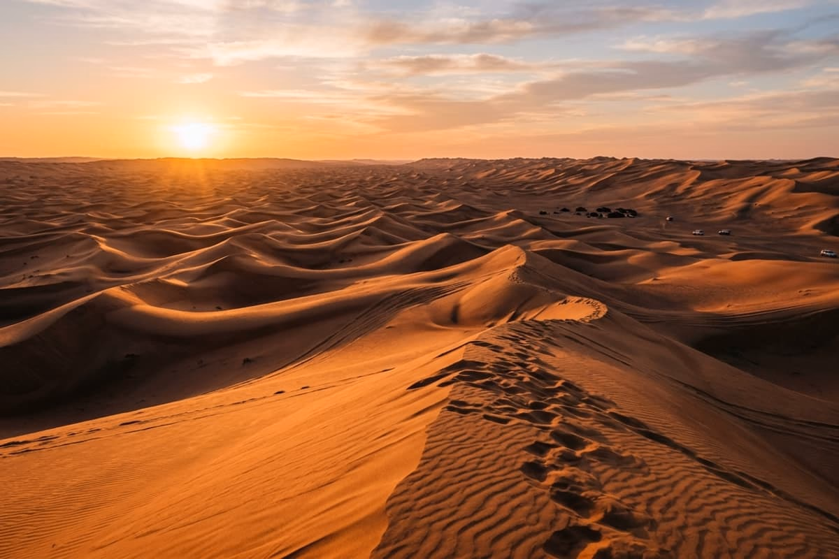 Vue aérienne de Oman - destination de jet privé