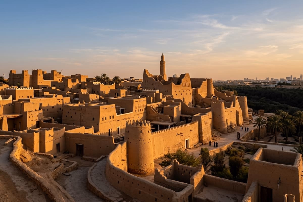 Vue aérienne de Arabie saoudite - destination de jet privé