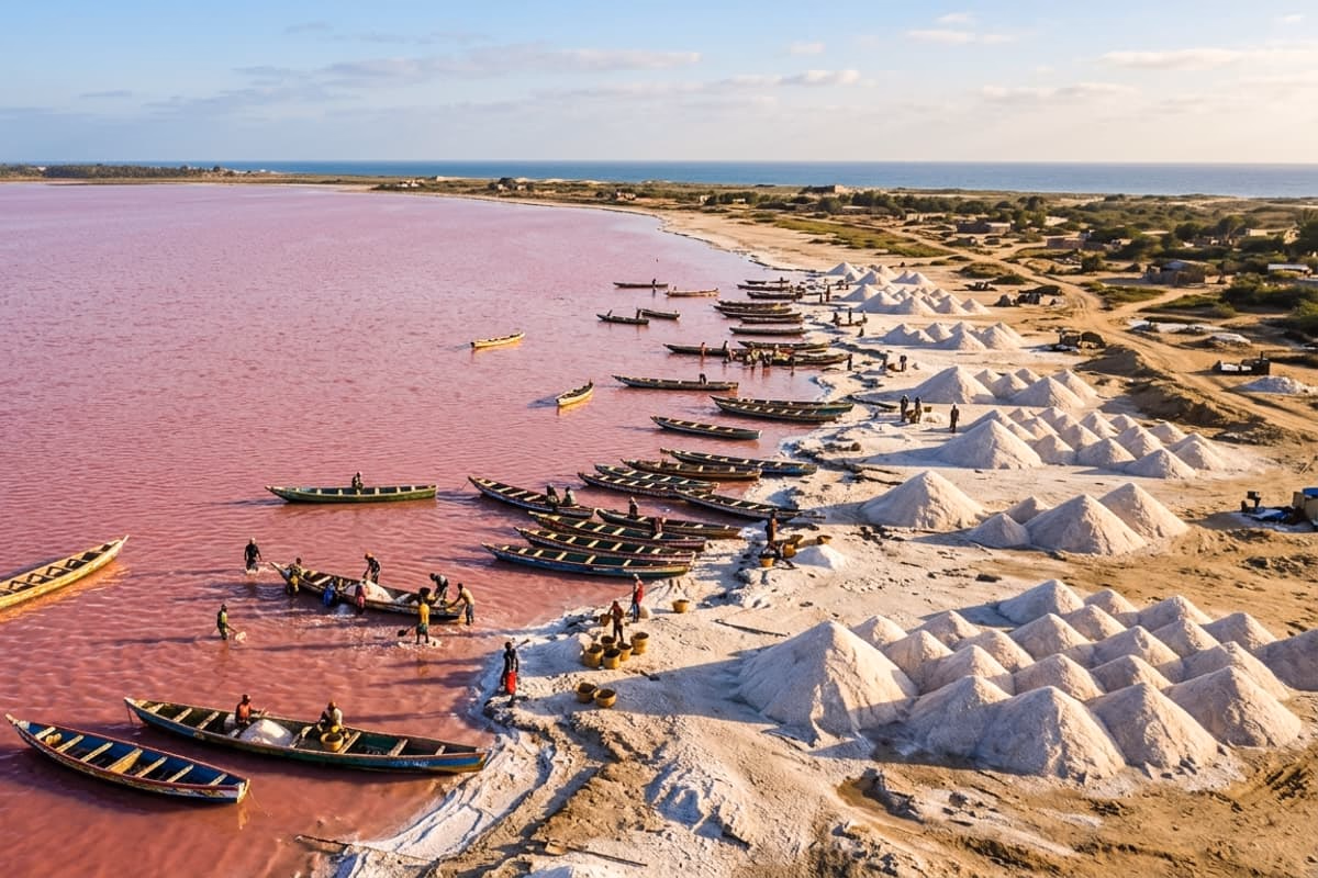 Vue aérienne de Sénégal - destination de jet privé
