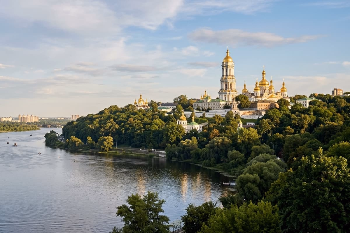 Vue aérienne de Ukraine - destination de jet privé