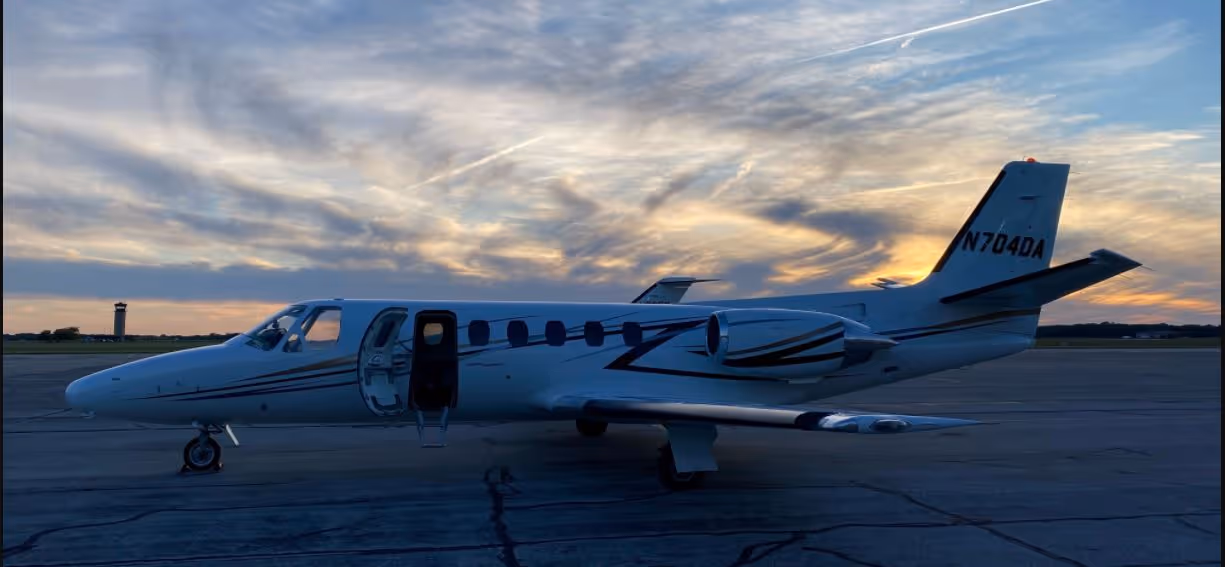 Citation 550 private jet exterior