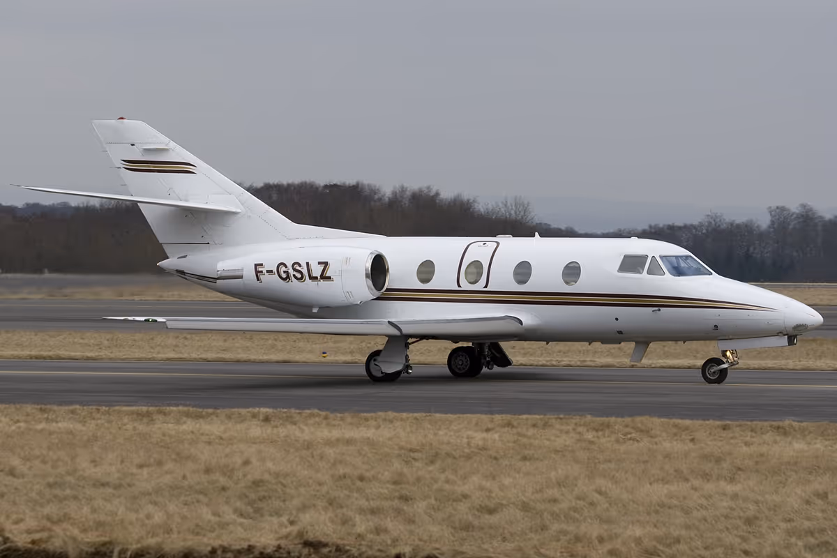 Falcon 100 private jet exterior