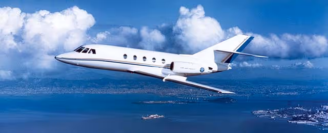 Falcon 20-5 private jet exterior