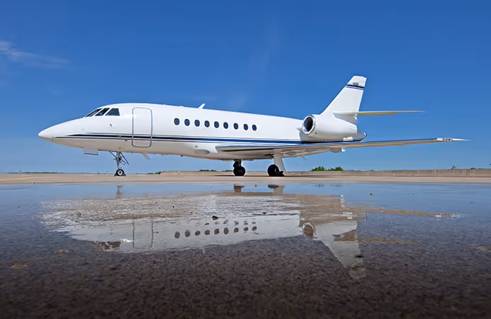 Falcon 2000 private jet exterior