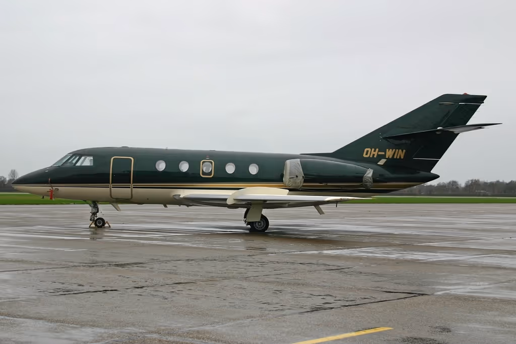 Falcon 20F-5 private jet exterior