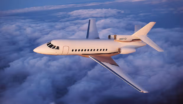 Falcon 900C private jet exterior
