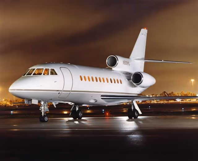 Falcon 900EX private jet exterior