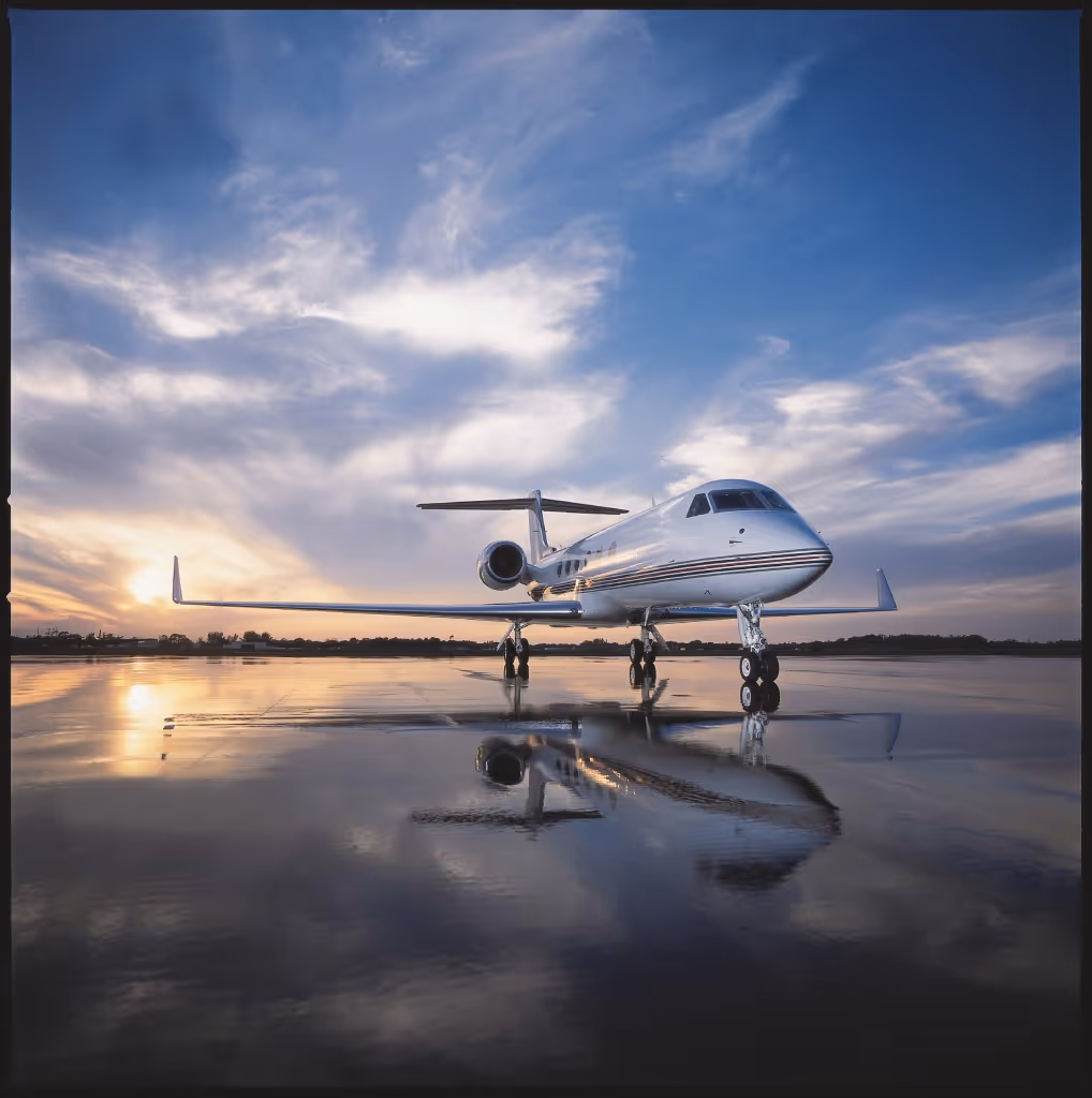 Gulfstream G-IV private jet exterior