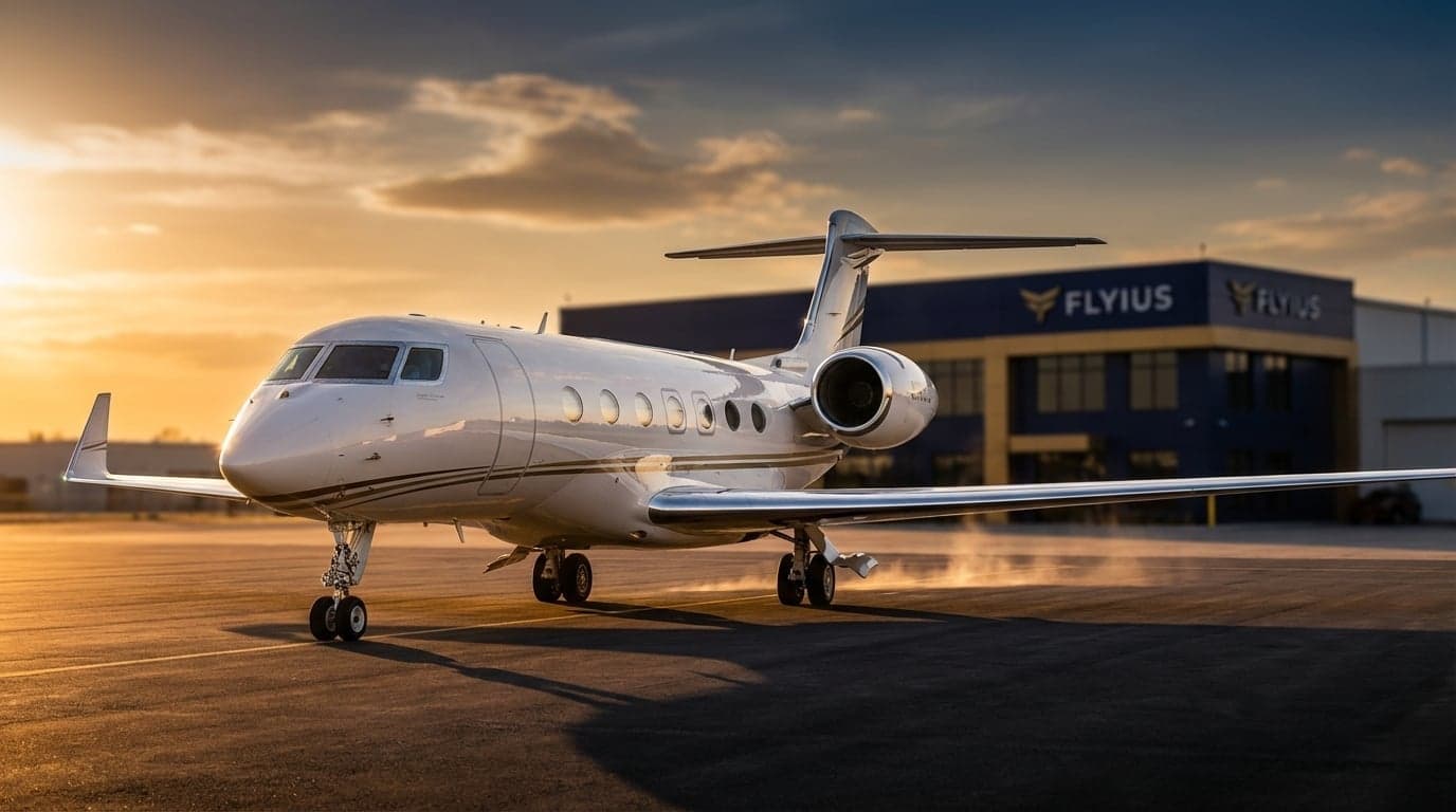 Außenansicht des Privatjets G650