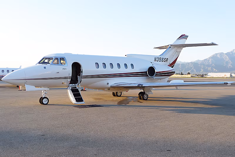 Hawker 700A private jet exterior