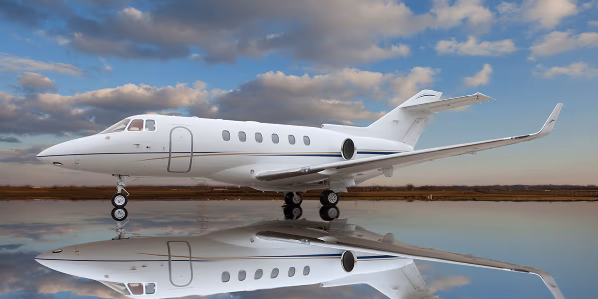 Hawker 900 XP private jet exterior
