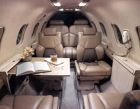Learjet 31A private jet exterior