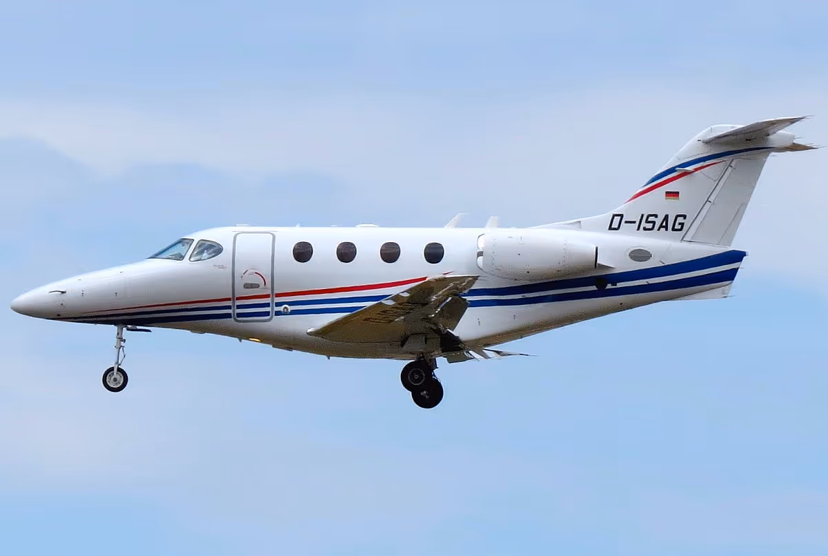 Premier I private jet exterior