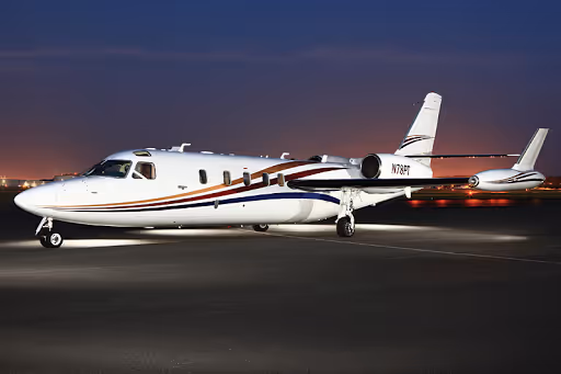 Westwind II private jet exterior
