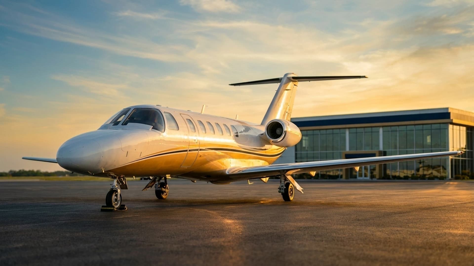 Außenansicht des Privatjets Citation CJ3