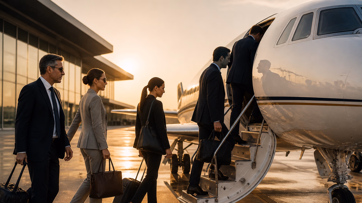 Team & Events — private jet charter for business travel