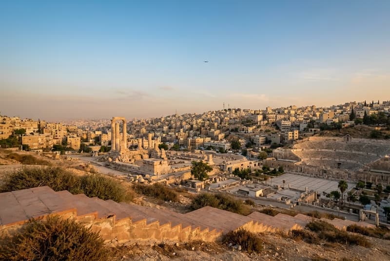 Jet privato verso Amman — prenota il tuo volo