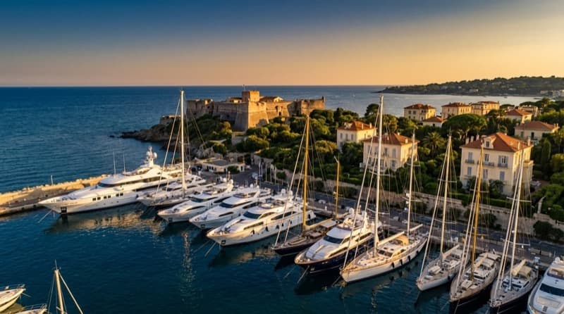 Private jet charter from Antibes