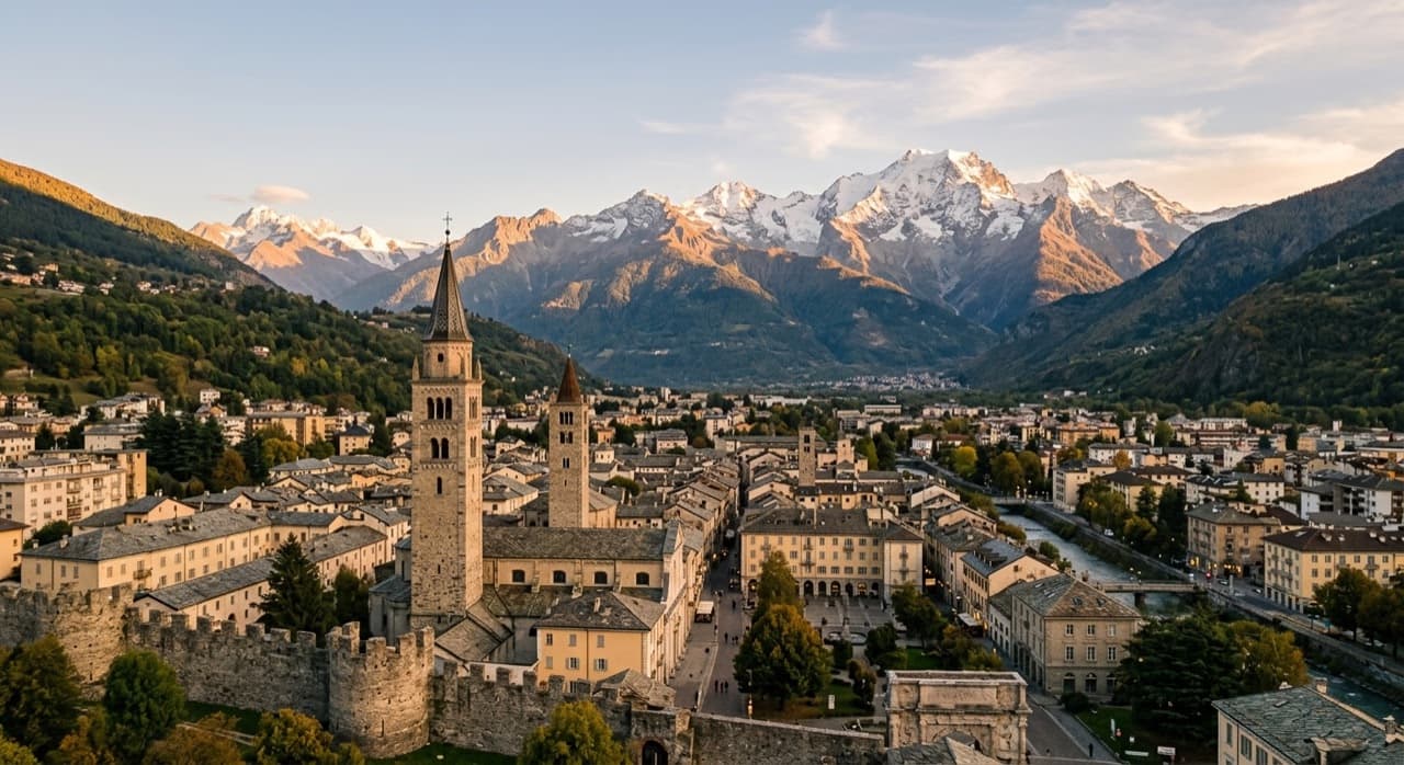 Aosta Privatjet-Luftfahrt-Hub