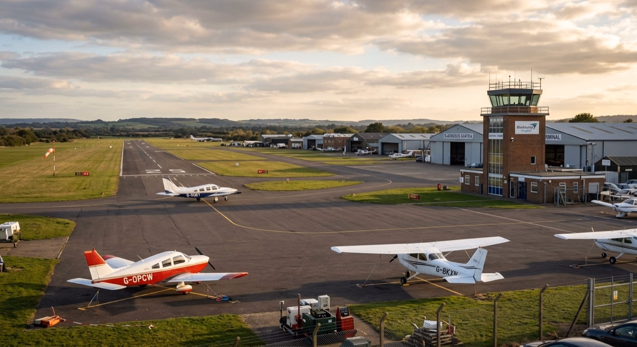 Private jet at Blackbushe