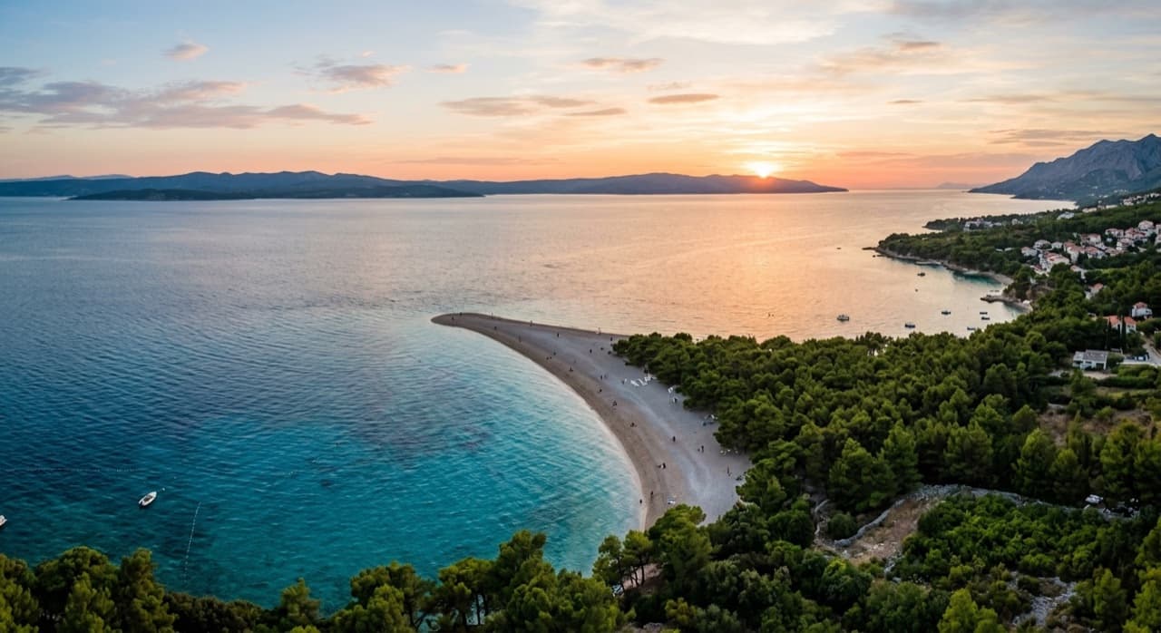 Privatjet in Brac–Bol