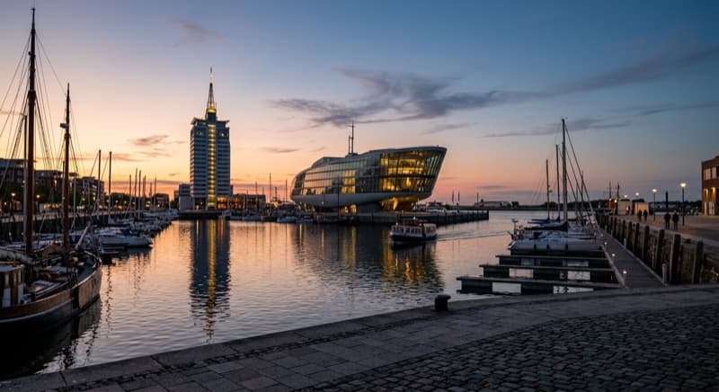 Jet privato sul piazzale a Bremerhaven