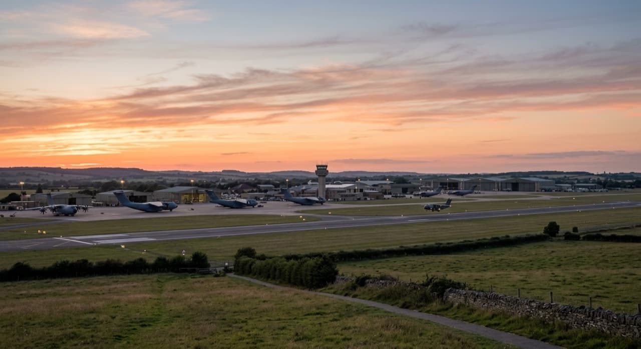 Privatjet in RAF Brize Norton