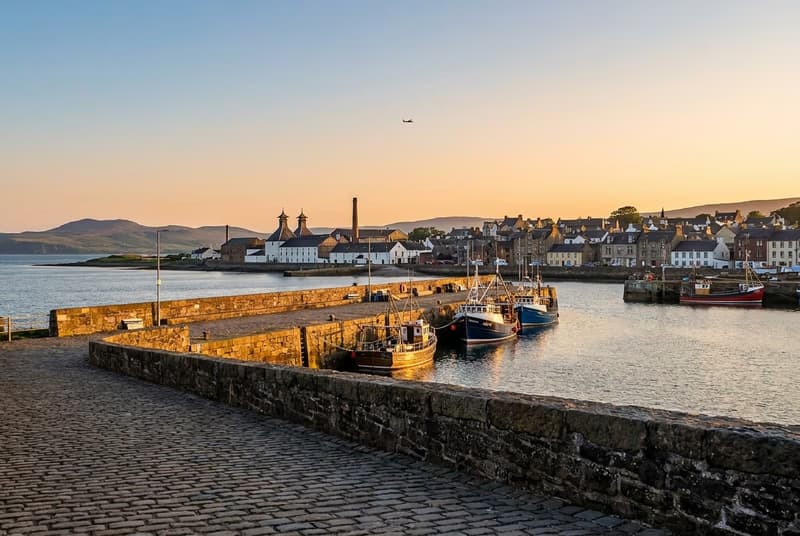 Private jet on tarmac at Campbeltown