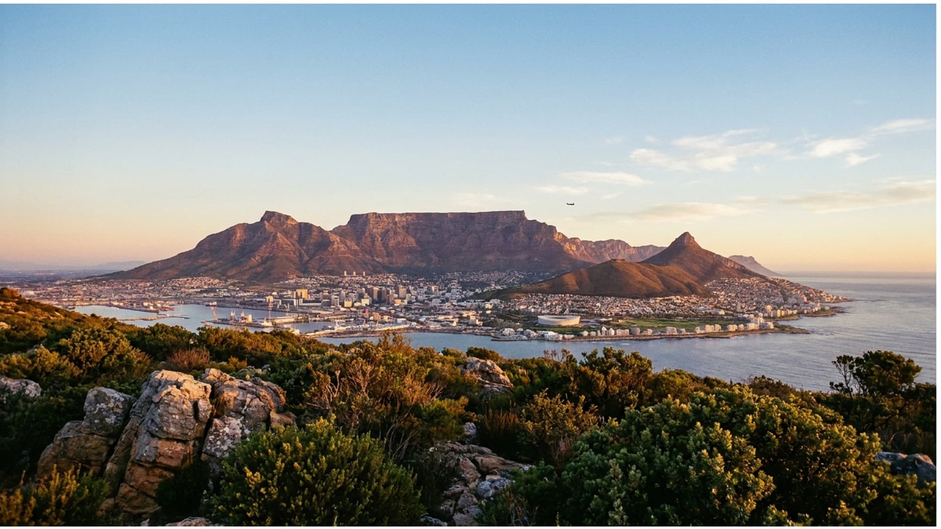 Privatjet in Kapstadt–Cape Town