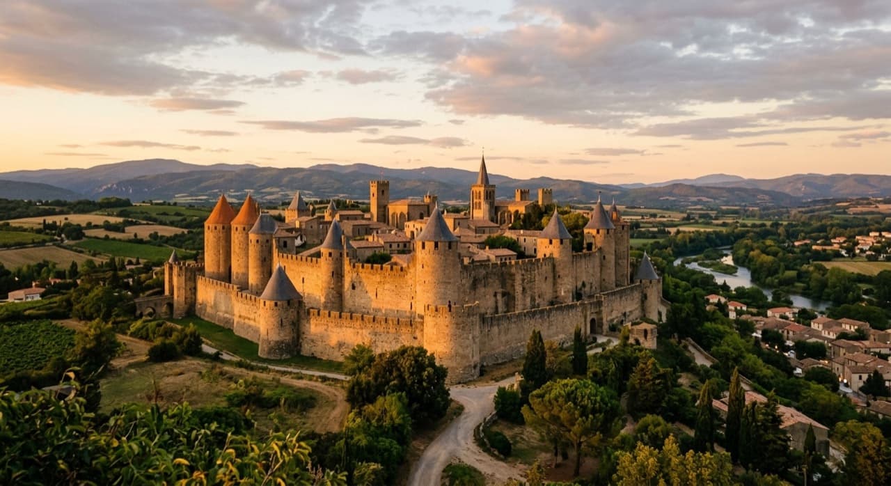 Private jet charter to Carcassonne