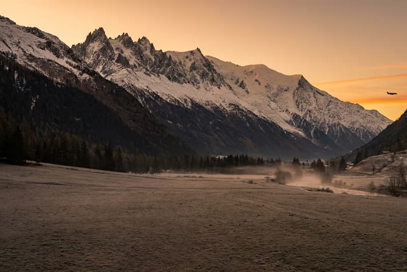 Jet privato sul piazzale a Chamonix