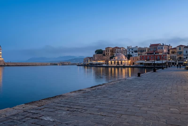 Private jet on tarmac at Chania