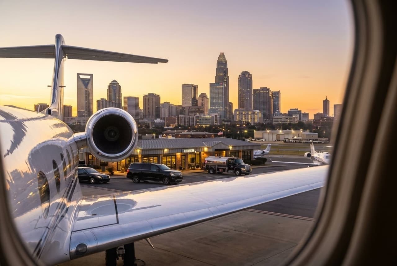Чартер на частном самолёте в Charlotte Douglas International Airport