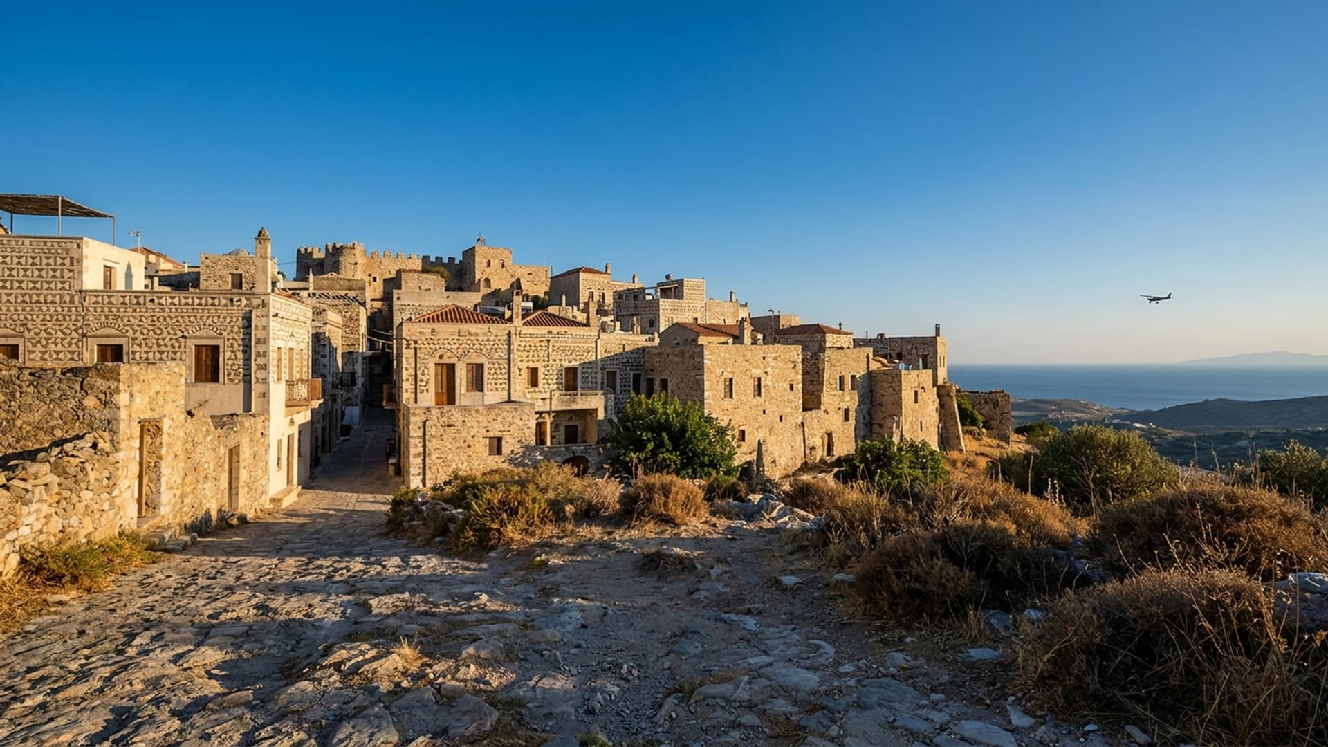 Privatjet in Chios Island National