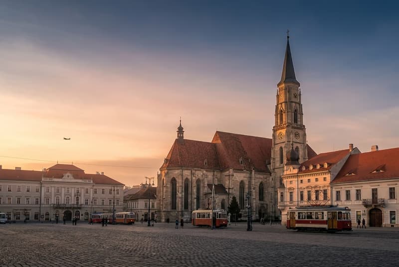 Private jet on tarmac at Cluj-napoca