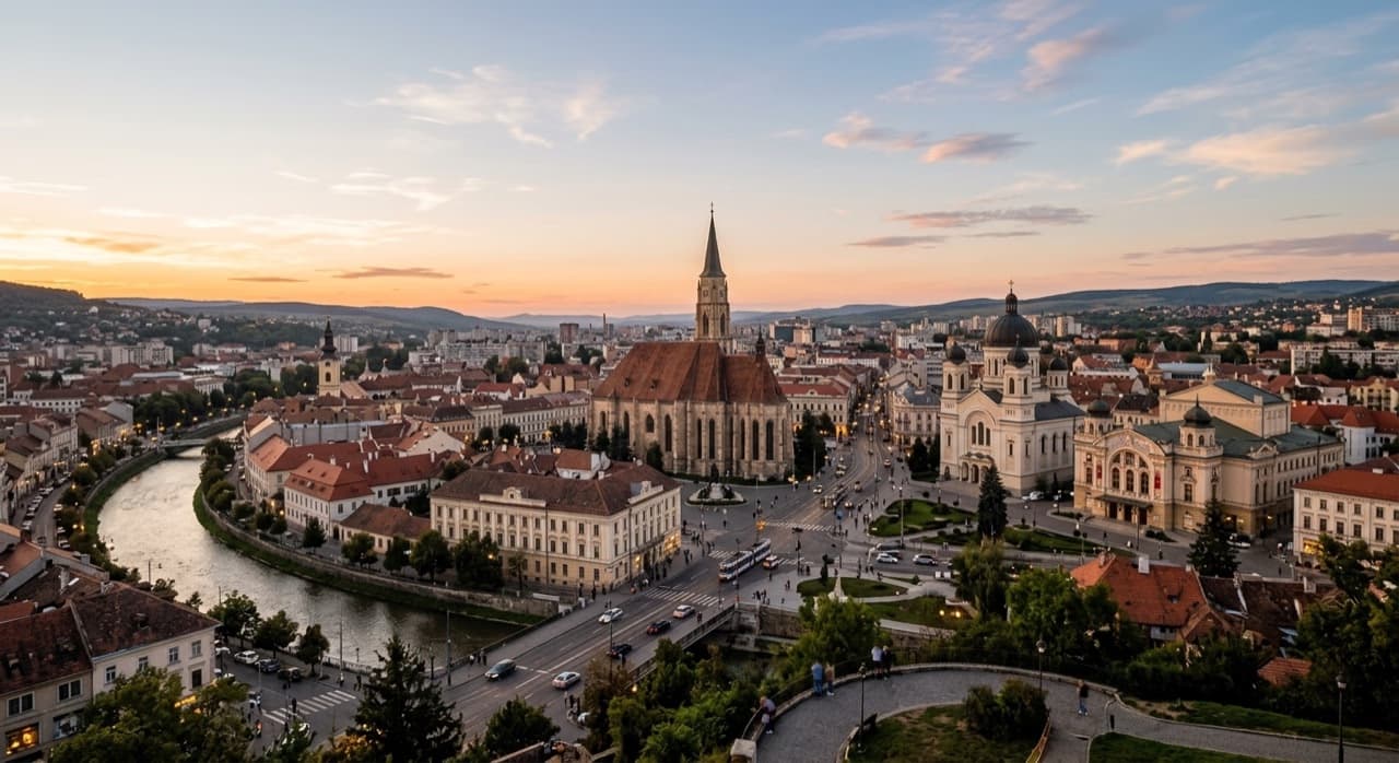 Private jet charter to Cluj-Napoca Intl