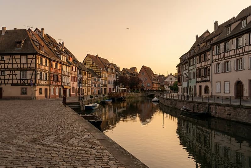 Private jet on tarmac at Colmar